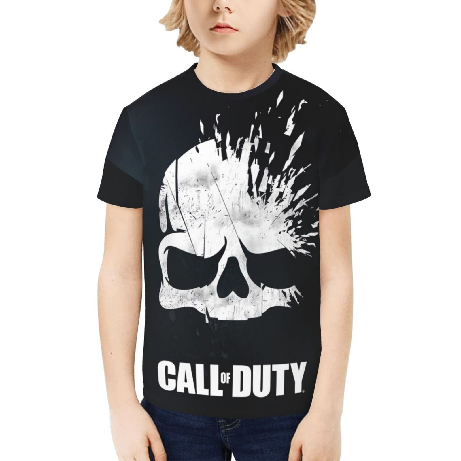 Call Of Duty Kids T-Shirt 3d Printed Graphic T-Shirts Boys And Girls Short Sleeve Shirts For Youth Kids X-Small